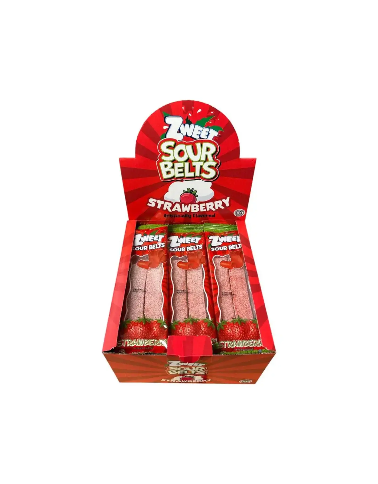 Zweet Sour Belts Strawberry Mini (Halal & Kosher Certified)