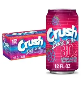 Crush Back to the 80's Electric Blue Razz Soda