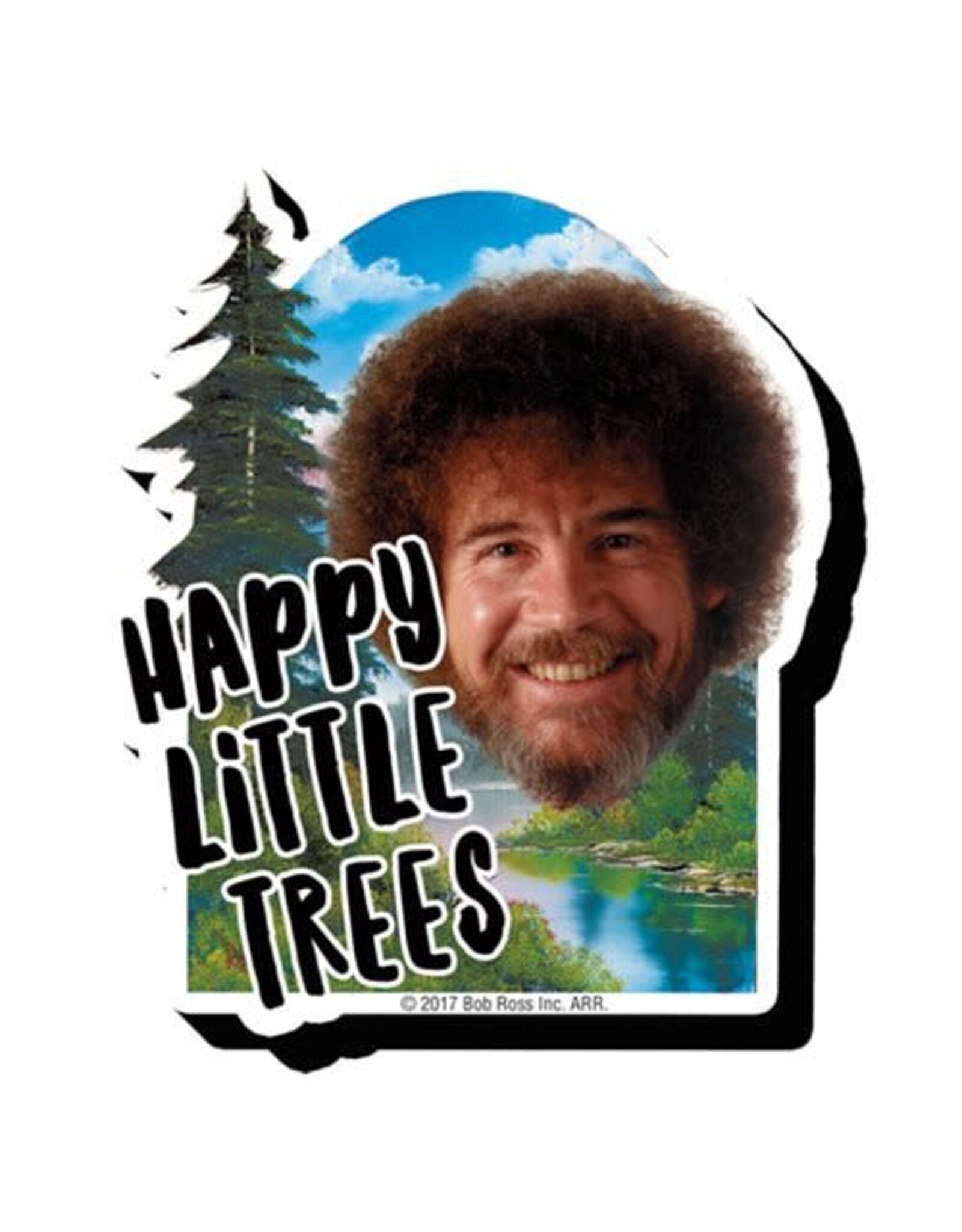 NMR Bob Ross Trees Funky Chunky Magnet