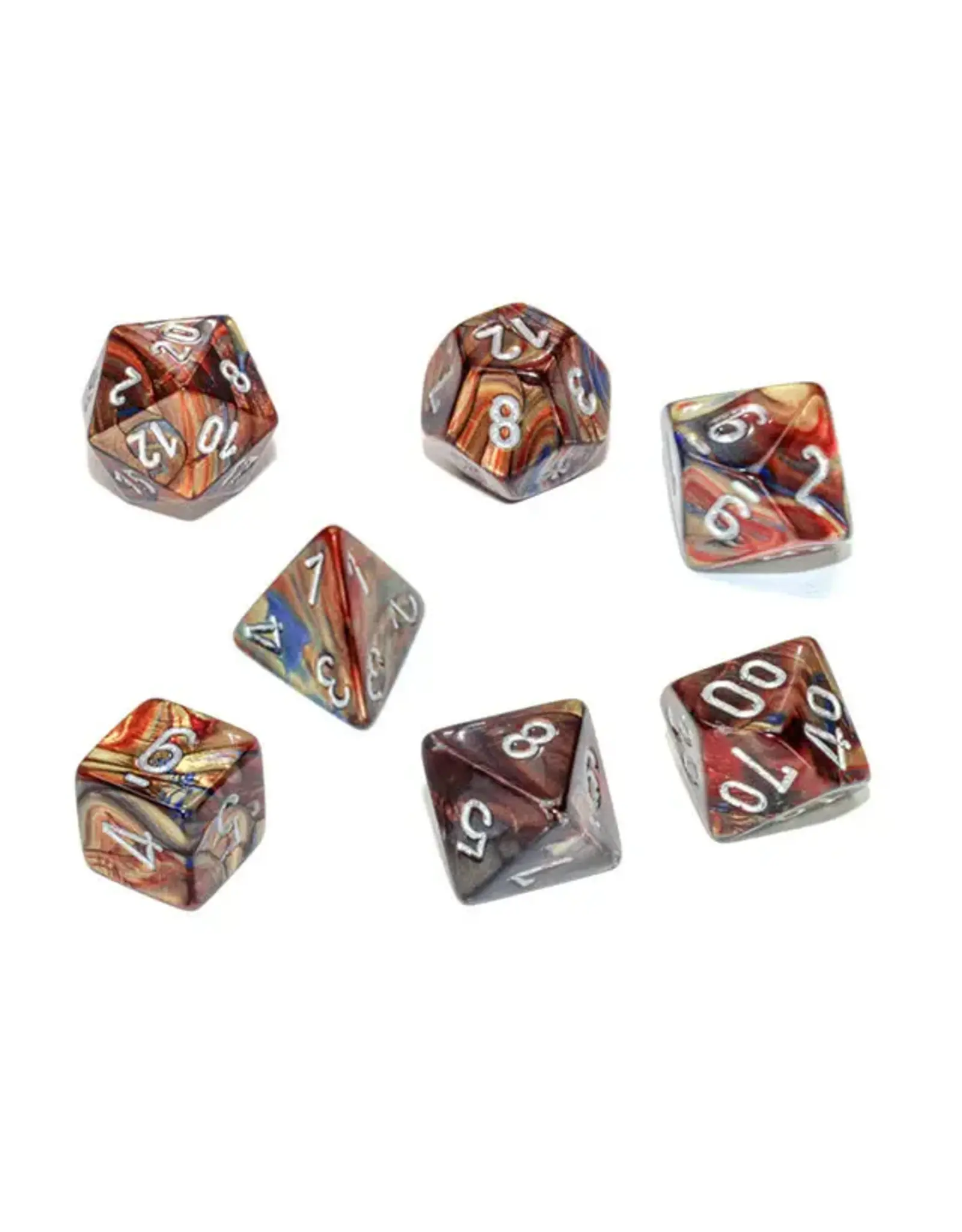 Lustrous: 7Pc Gold/Silver Dice