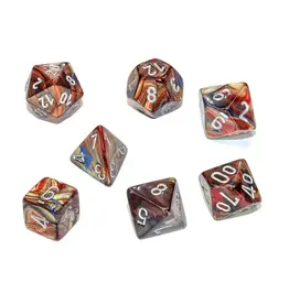 Lustrous: 7Pc Gold/Silver Dice