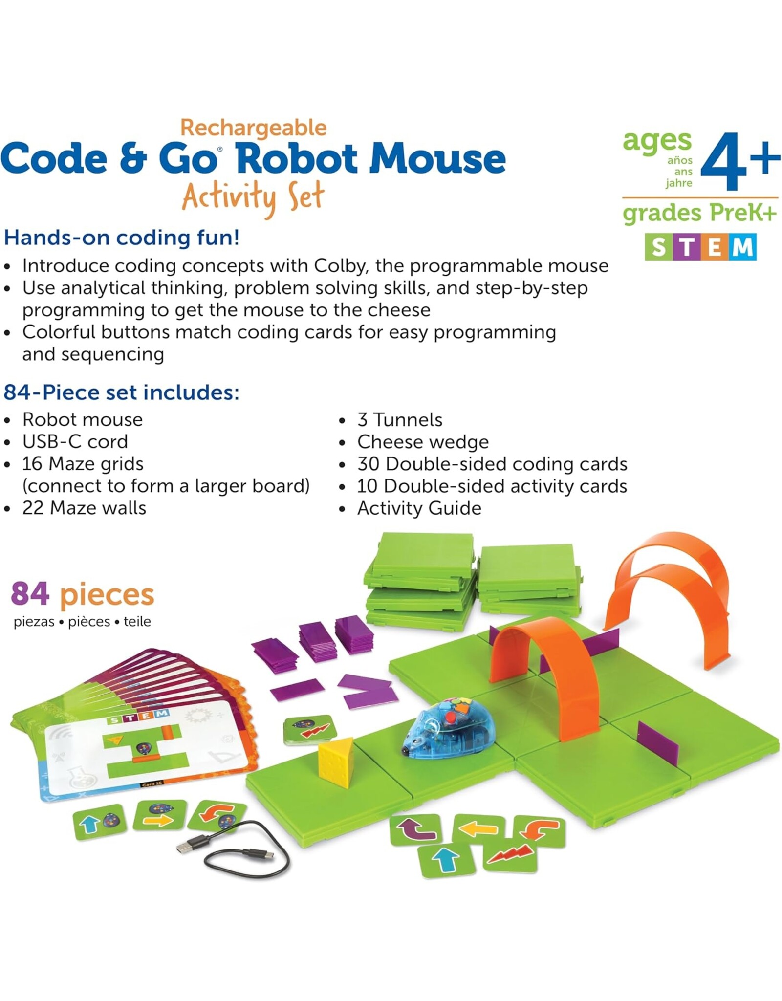 Learning Resources Code & Go Mouse Activity Set - Rechargeable