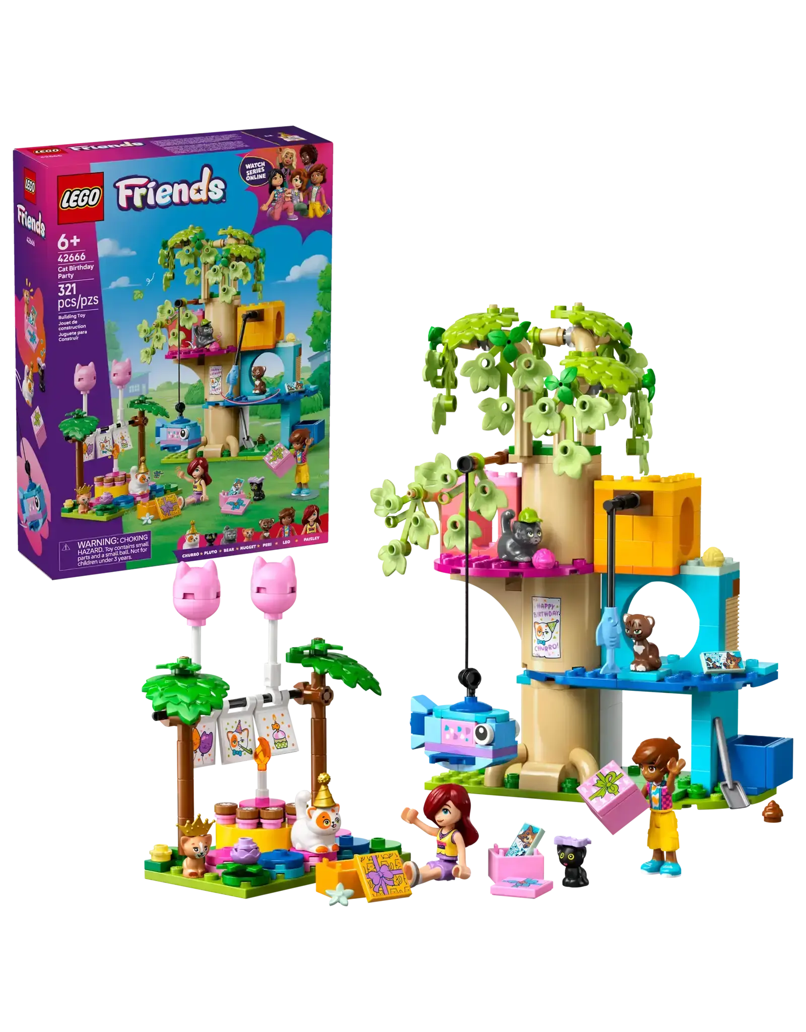 Lego Cat Birthday Party & Tree House