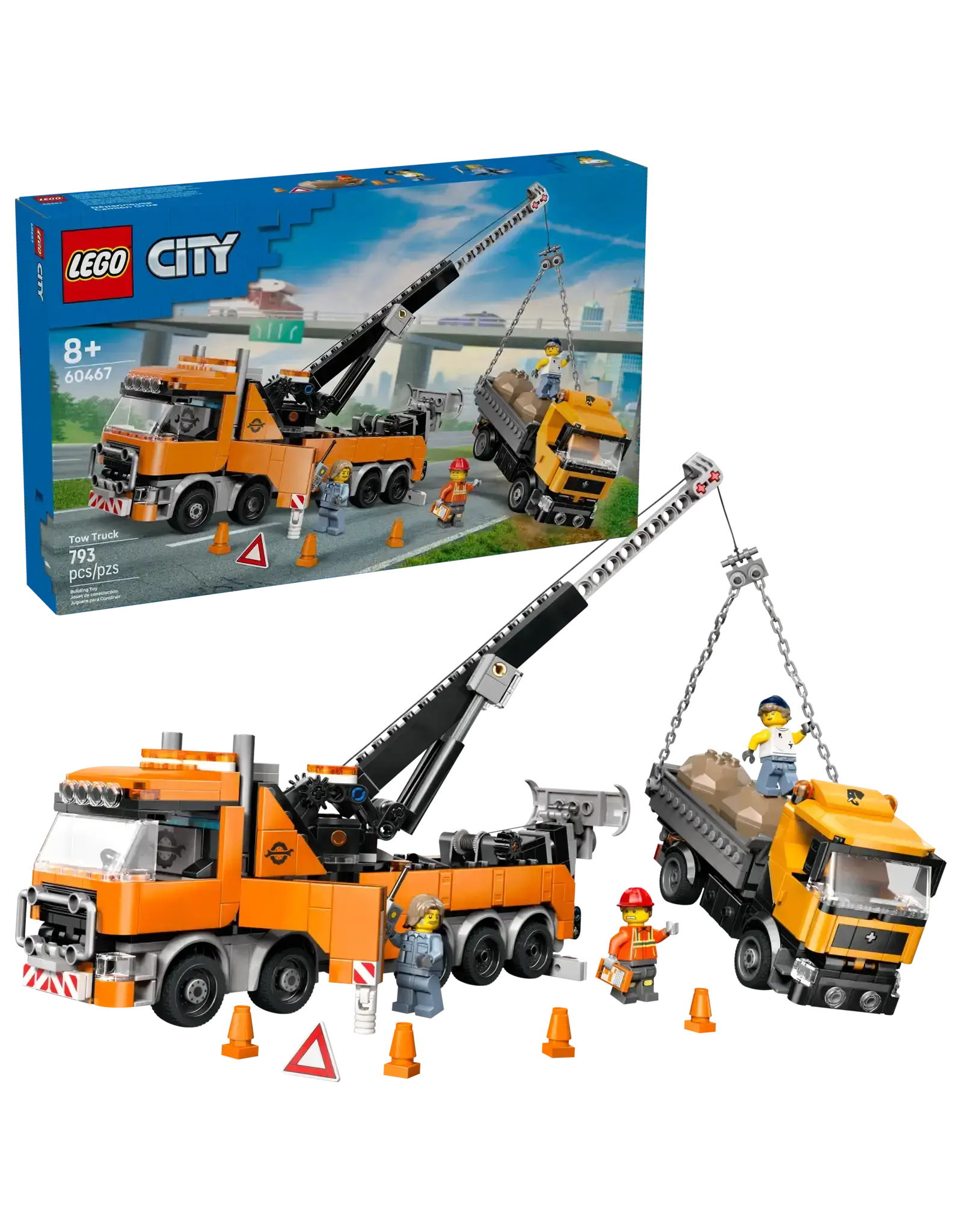 Lego Heavy-Duty Recovery Tow Truck with Crane