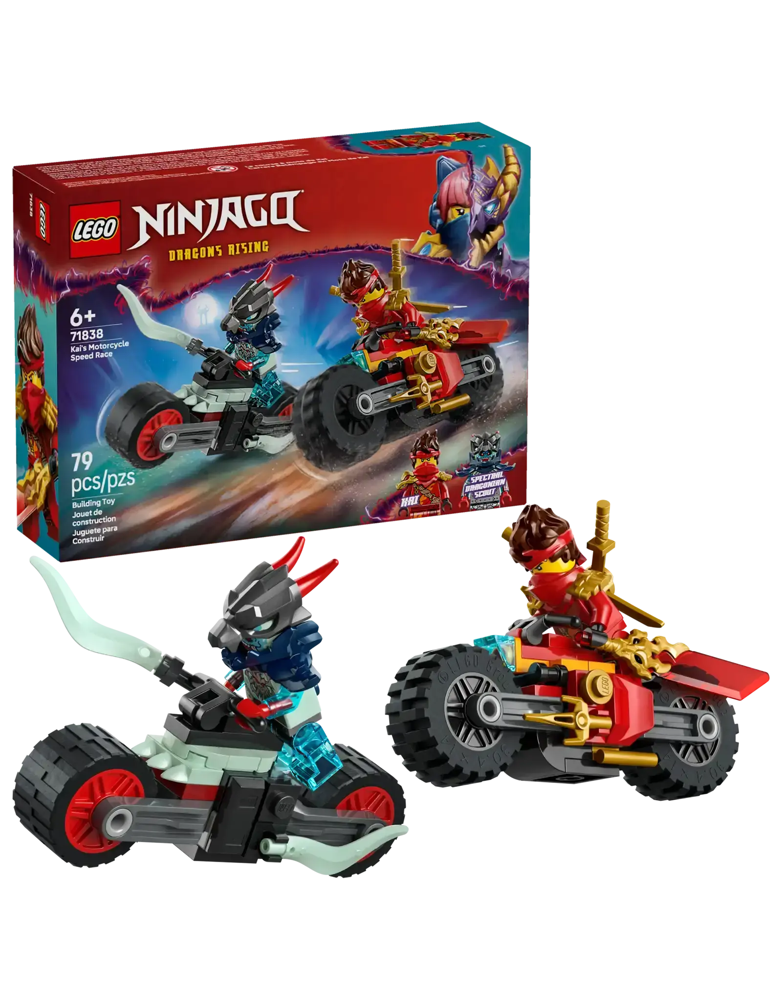 Lego Kai's Motorcycle Speed Race