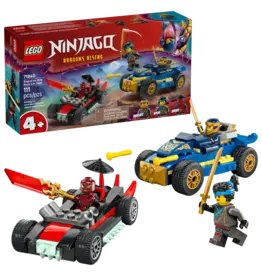 Lego Rogue vs. Drix Race Car Duel