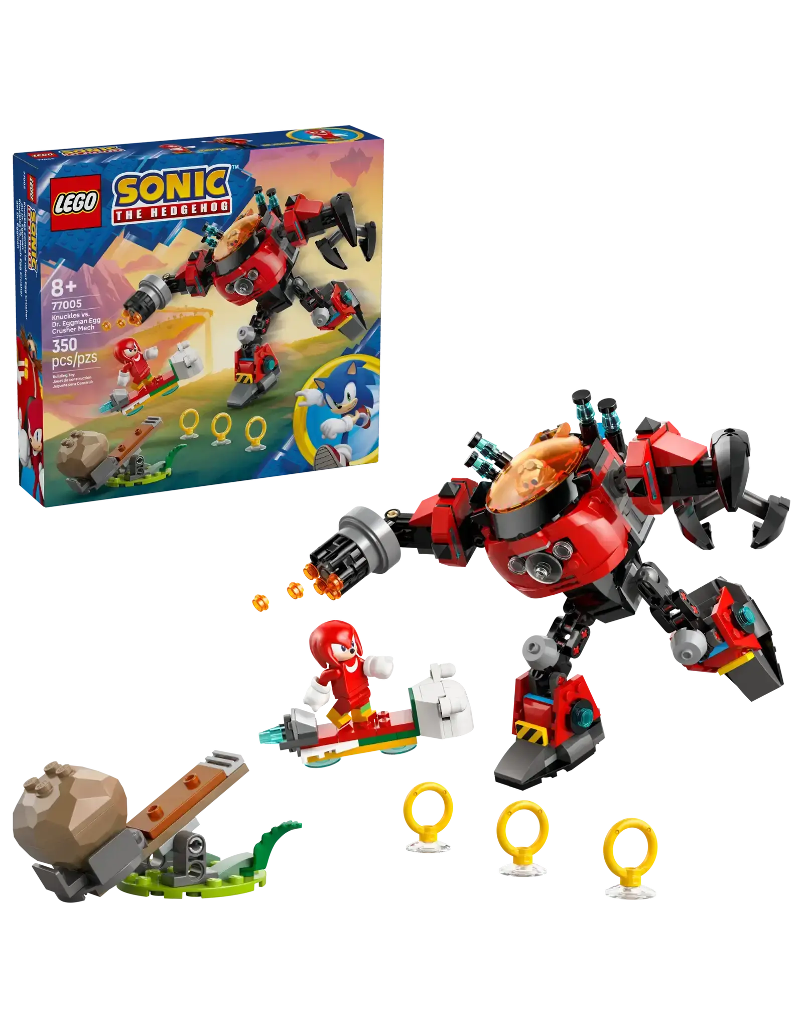 Lego Knuckles vs. Dr. Eggman Egg Crusher Mech
