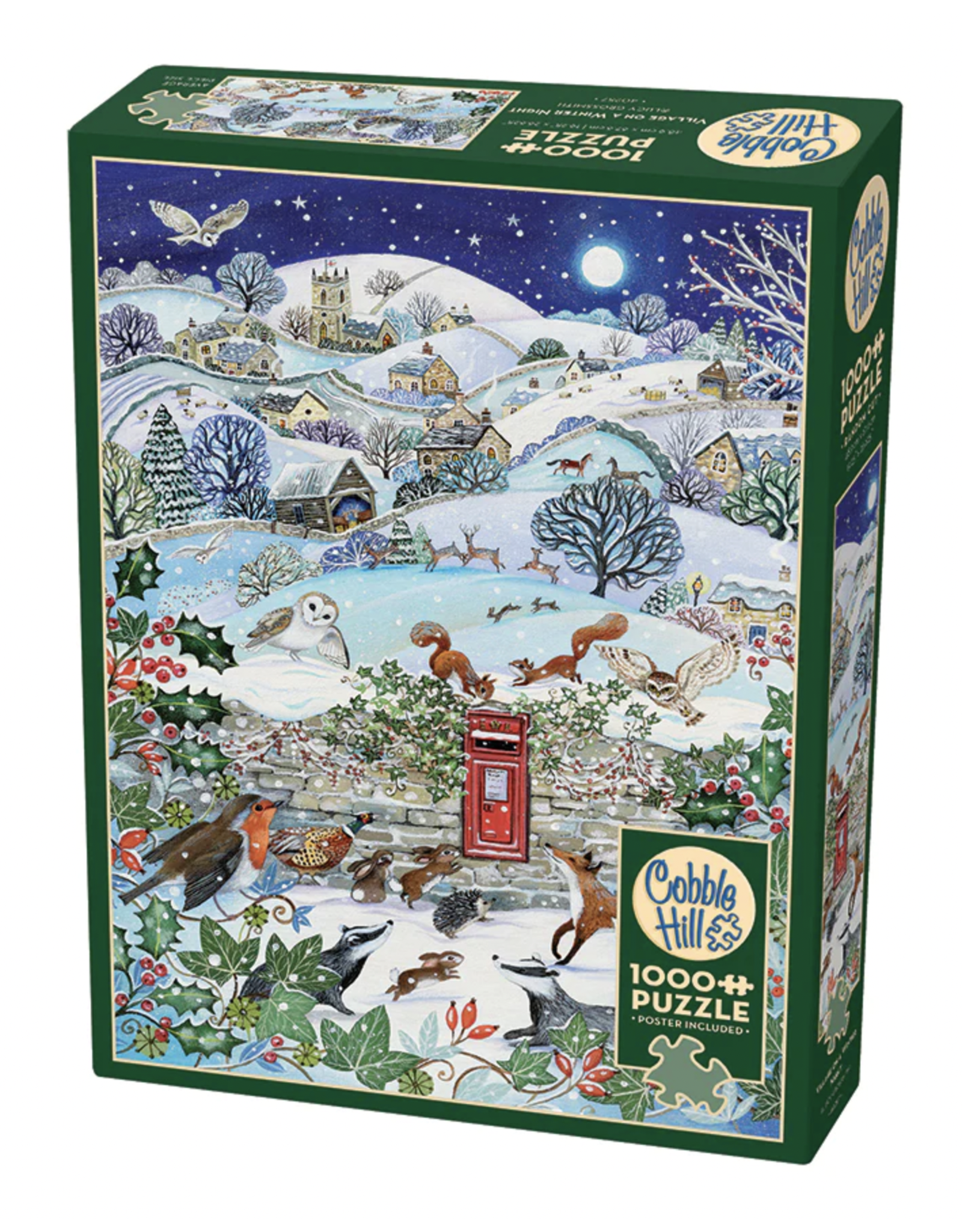 Cobble Hill Village on a Winter Night 1000pc