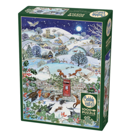 Cobble Hill Village on a Winter Night 1000pc