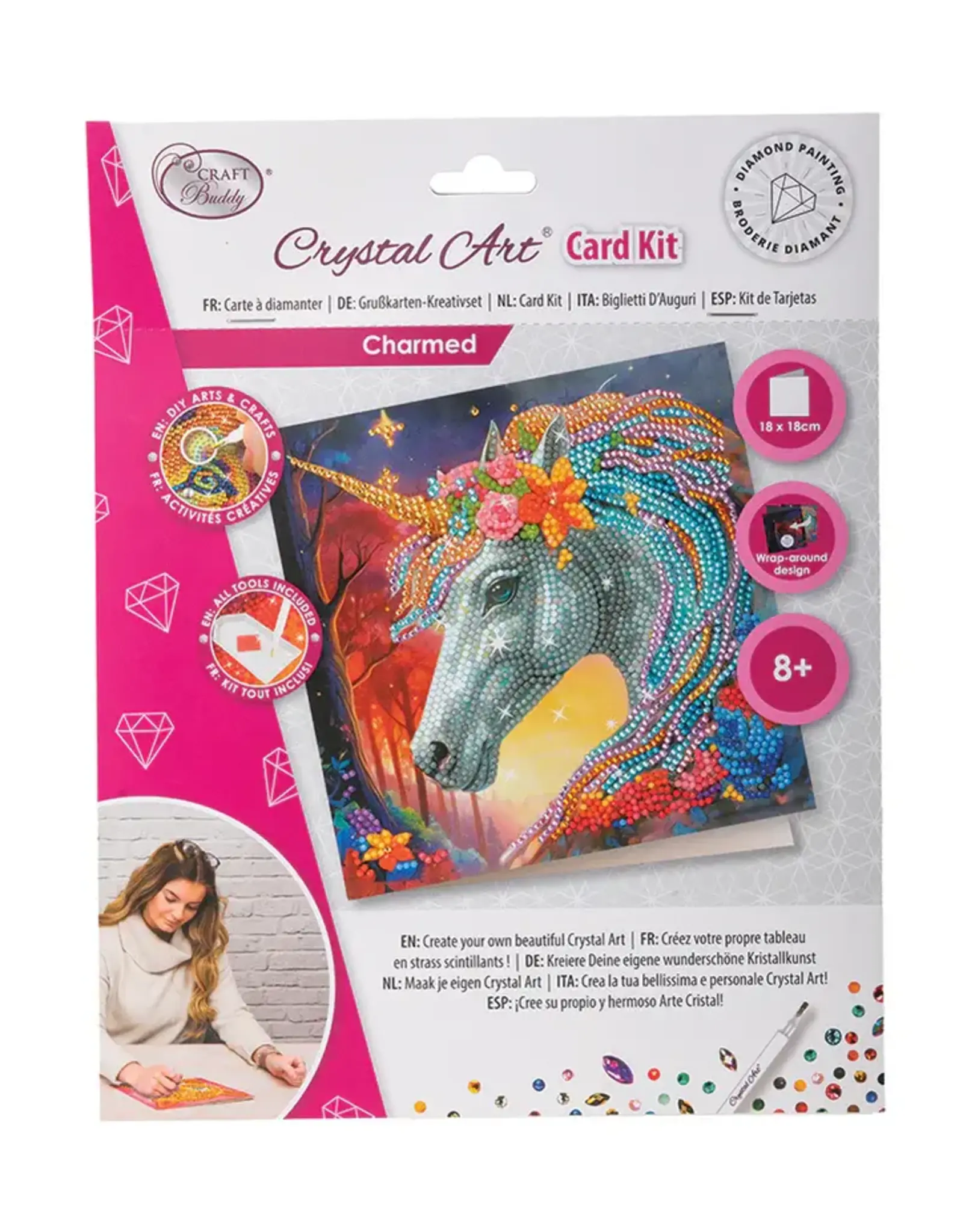 D.I.Y Crystal Art Kit Crystal Art Card Kit: Charmed