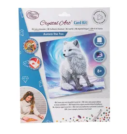 D.I.Y Crystal Art Kit Crystal Art Card Kit: Aurora the Fox