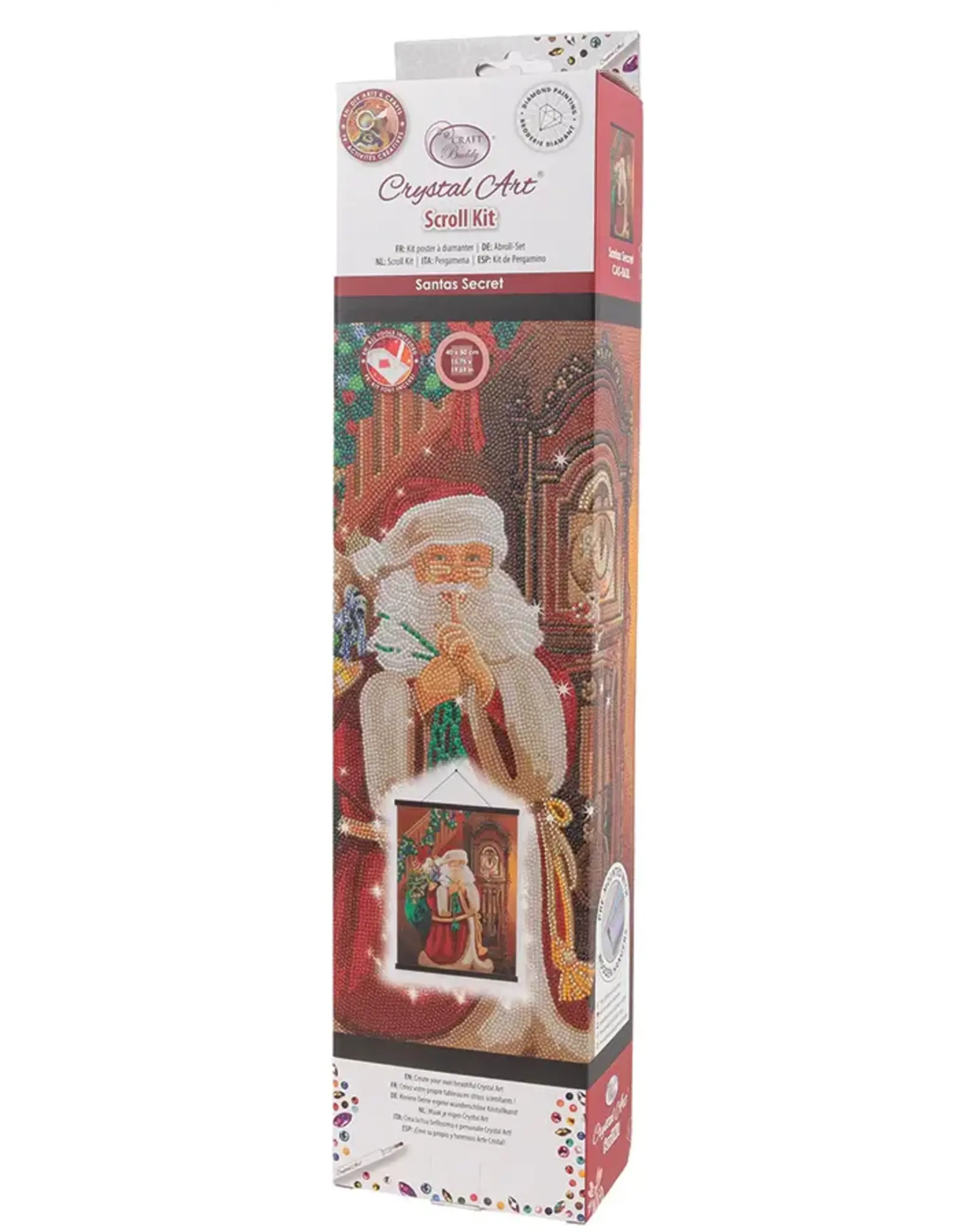 D.I.Y Crystal Art Kit Crystal Art Scroll Kit: Santa's Secret