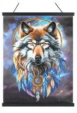 D.I.Y Crystal Art Kit Crystal Art Scroll Kit: Enchanted Wolf