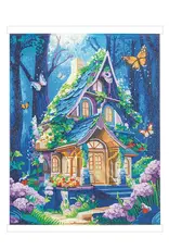 D.I.Y Crystal Art Kit Crystal Art Scroll Kit: Fantasy House