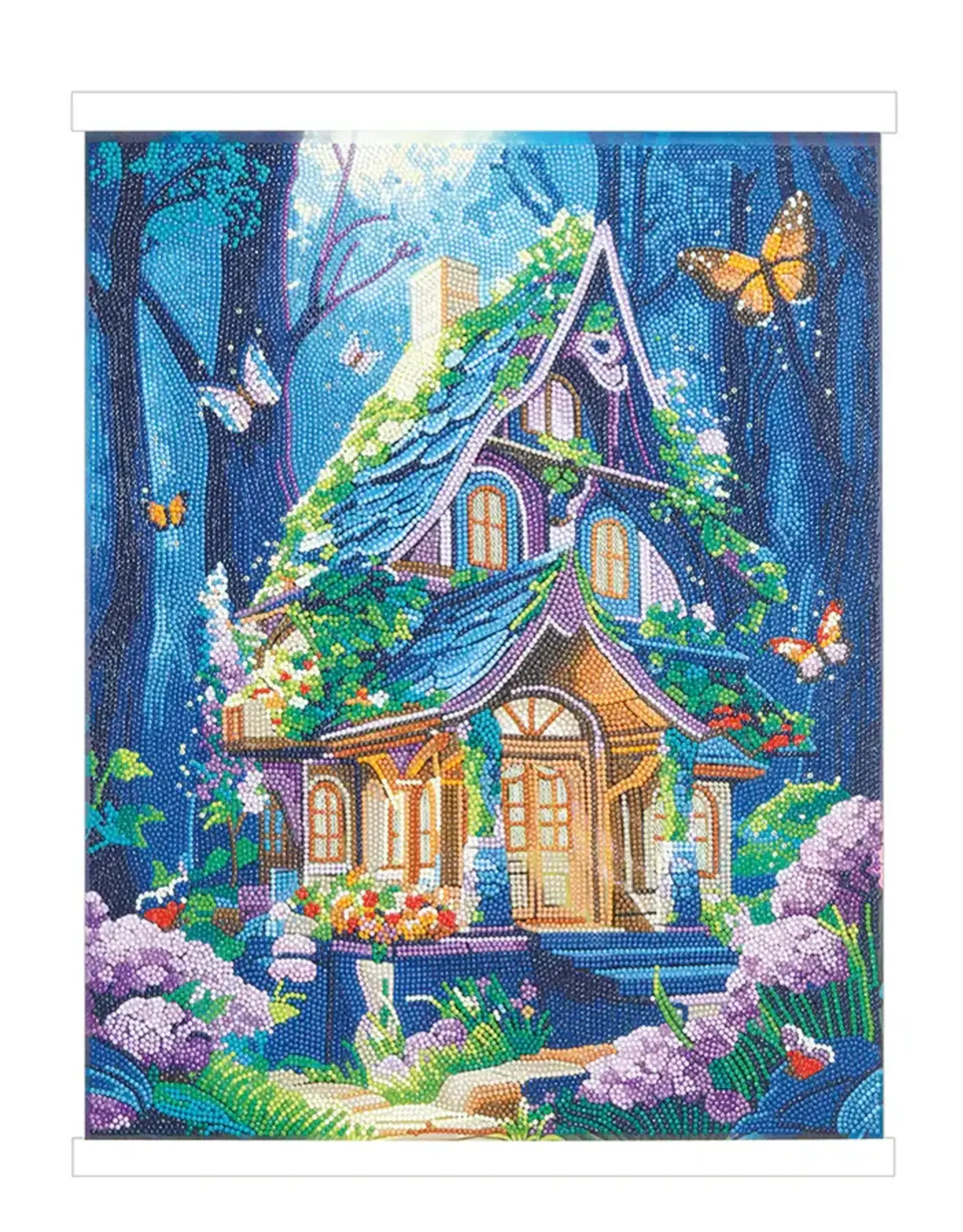 D.I.Y Crystal Art Kit Crystal Art Scroll Kit: Fantasy House