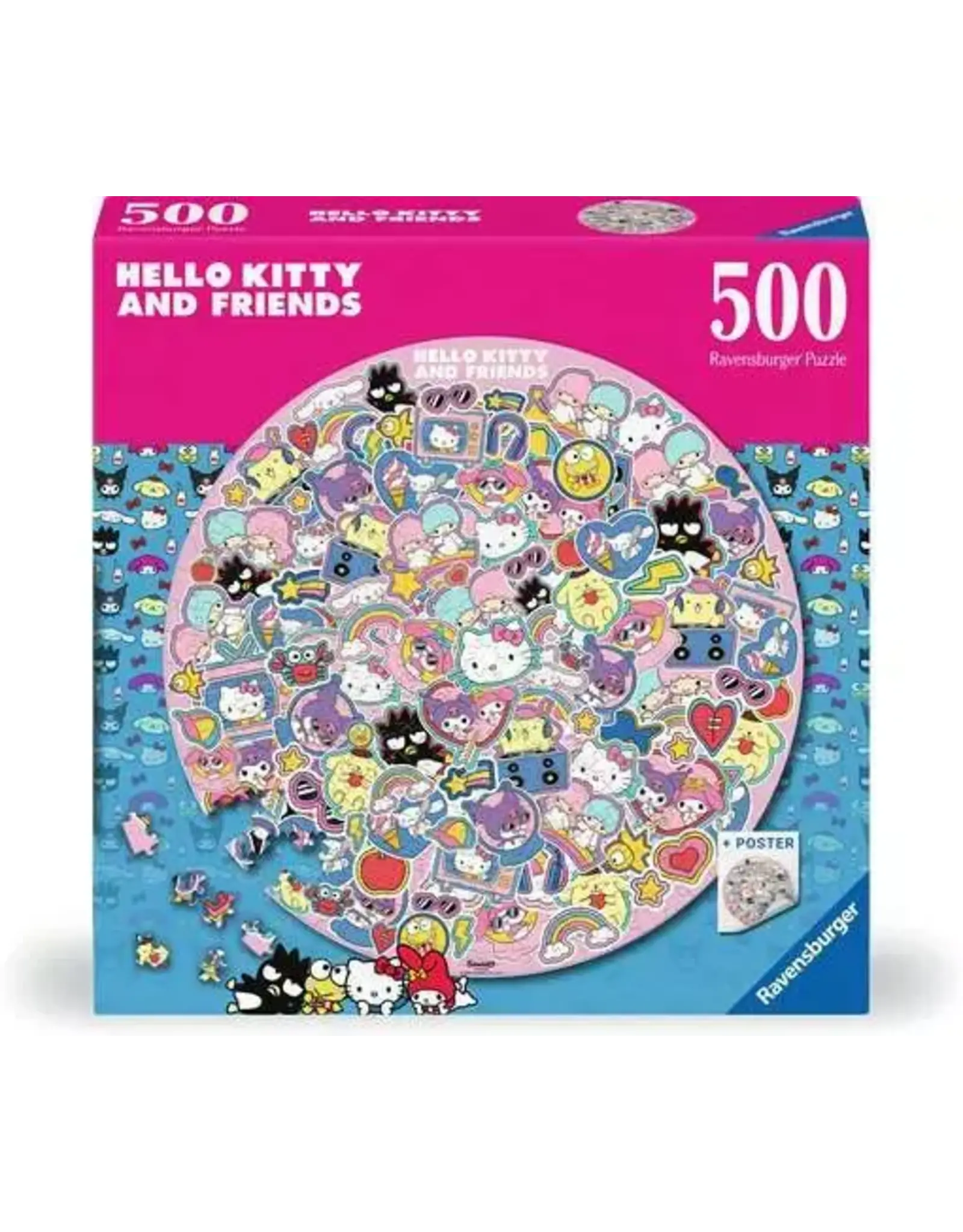 Ravensburger Hello Kitty Round Puzzle 500pc