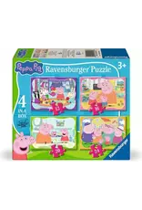 Ravensburger Peppa Pig 4-in-a-Box 12/16/20/24 Puzzle Set