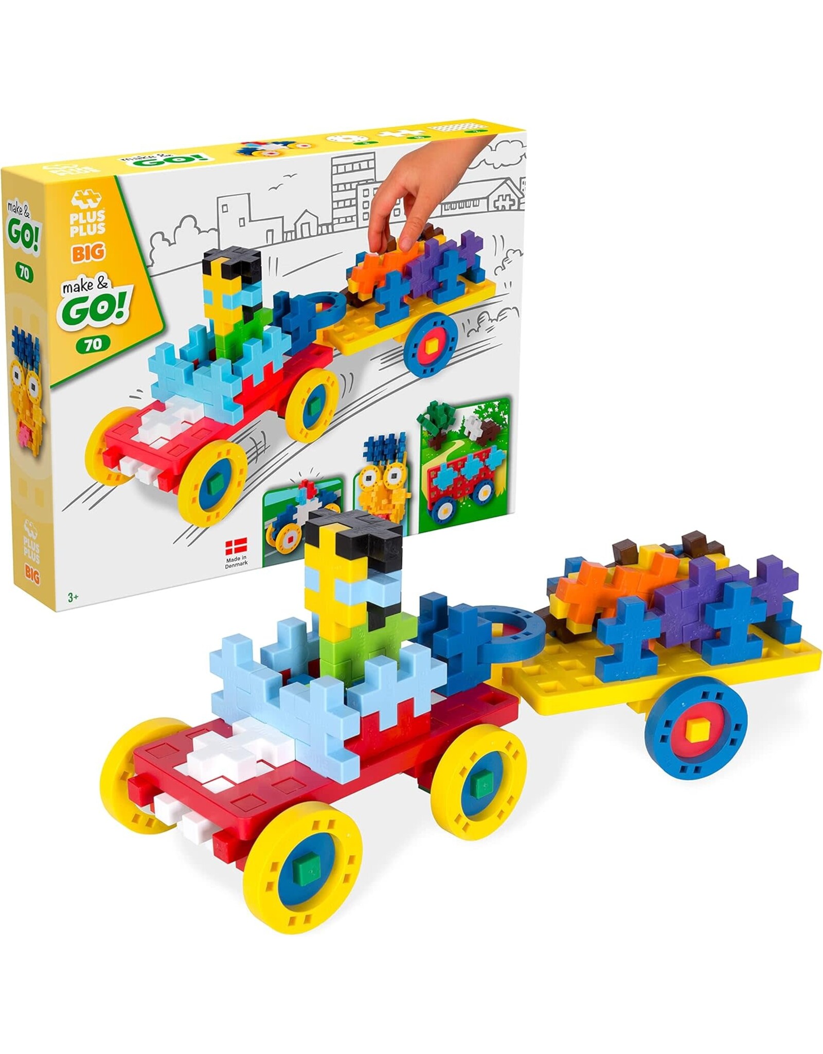 Plus-Plus Plus-Plus BIG: Make & Go! - 70pcs