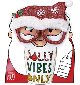 Jolly Santa Mug & Glasses Set