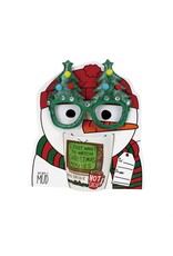 Cozy Snowman Mug & Glasses Set
