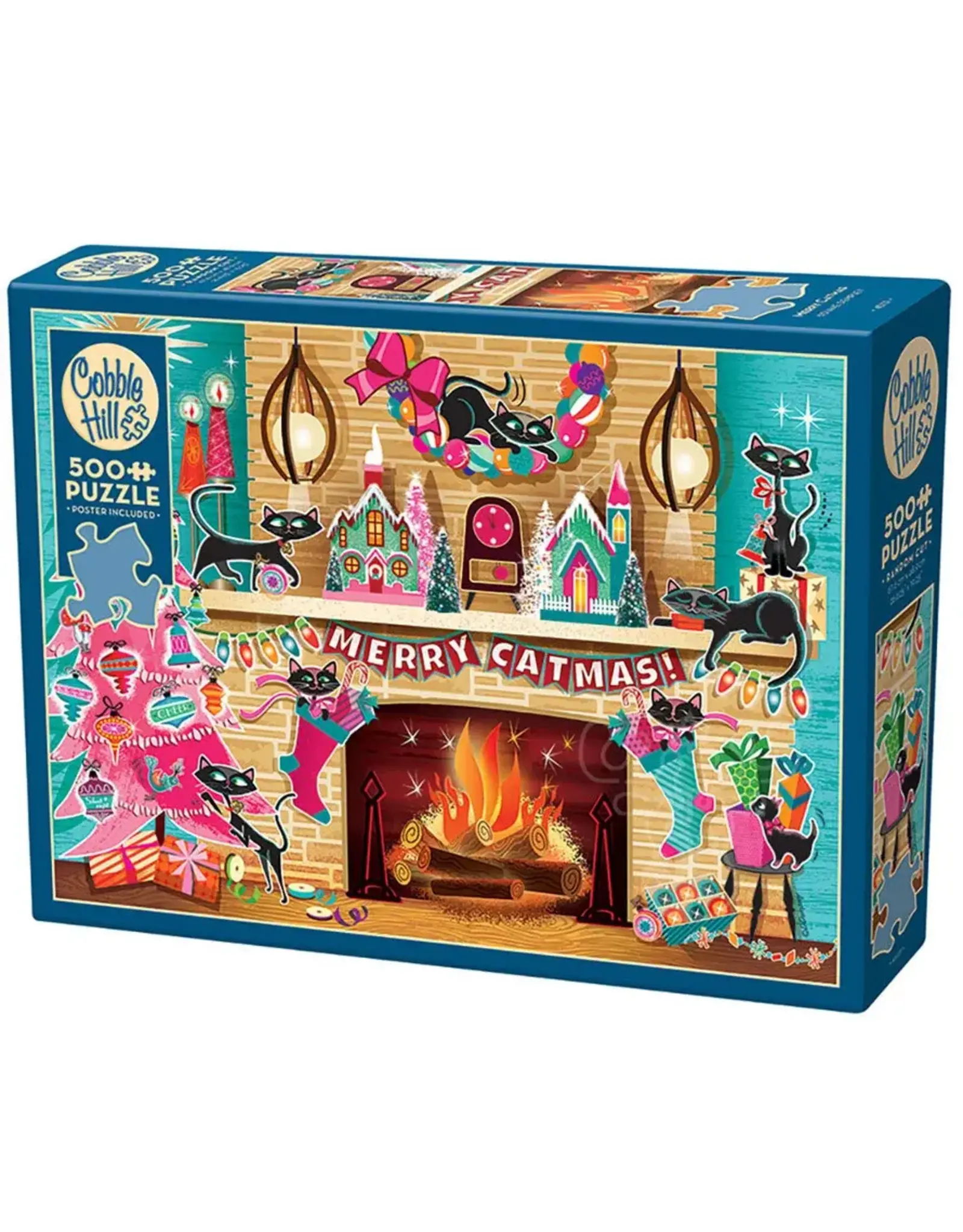 Cobble Hill Merry Catmas 500pc