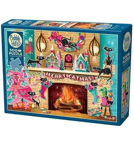 Cobble Hill Merry Catmas 500pc