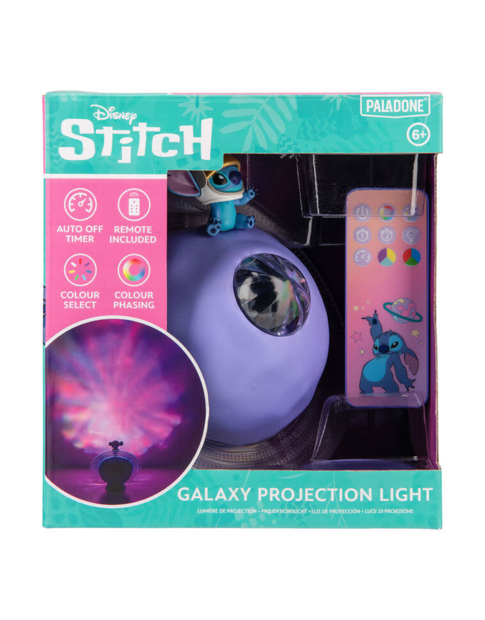 Paladone Stitch Galaxy Projection Light Rechargeable Battery