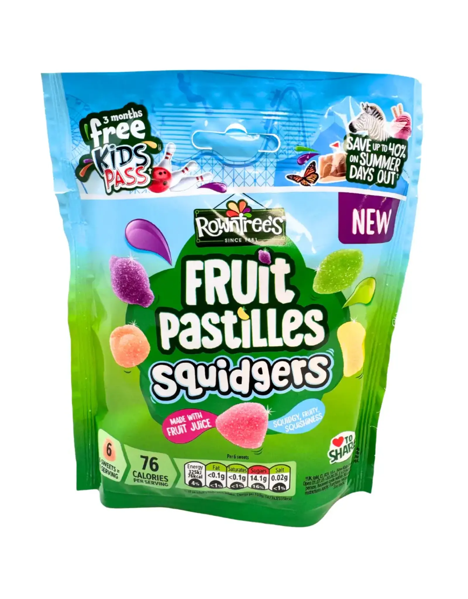 Rowntree's Fruit Pastilles Squidgers (British)