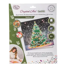 D.I.Y Crystal Art Kit Crystal Art Card Kit: Festive Fir