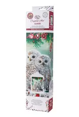 D.I.Y Crystal Art Kit Crystal Art Scroll Kit: Snowy Owls Sanctuary