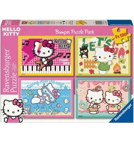 Ravensburger Hello Kitty Bumper Puzzle Pack 4x100pc