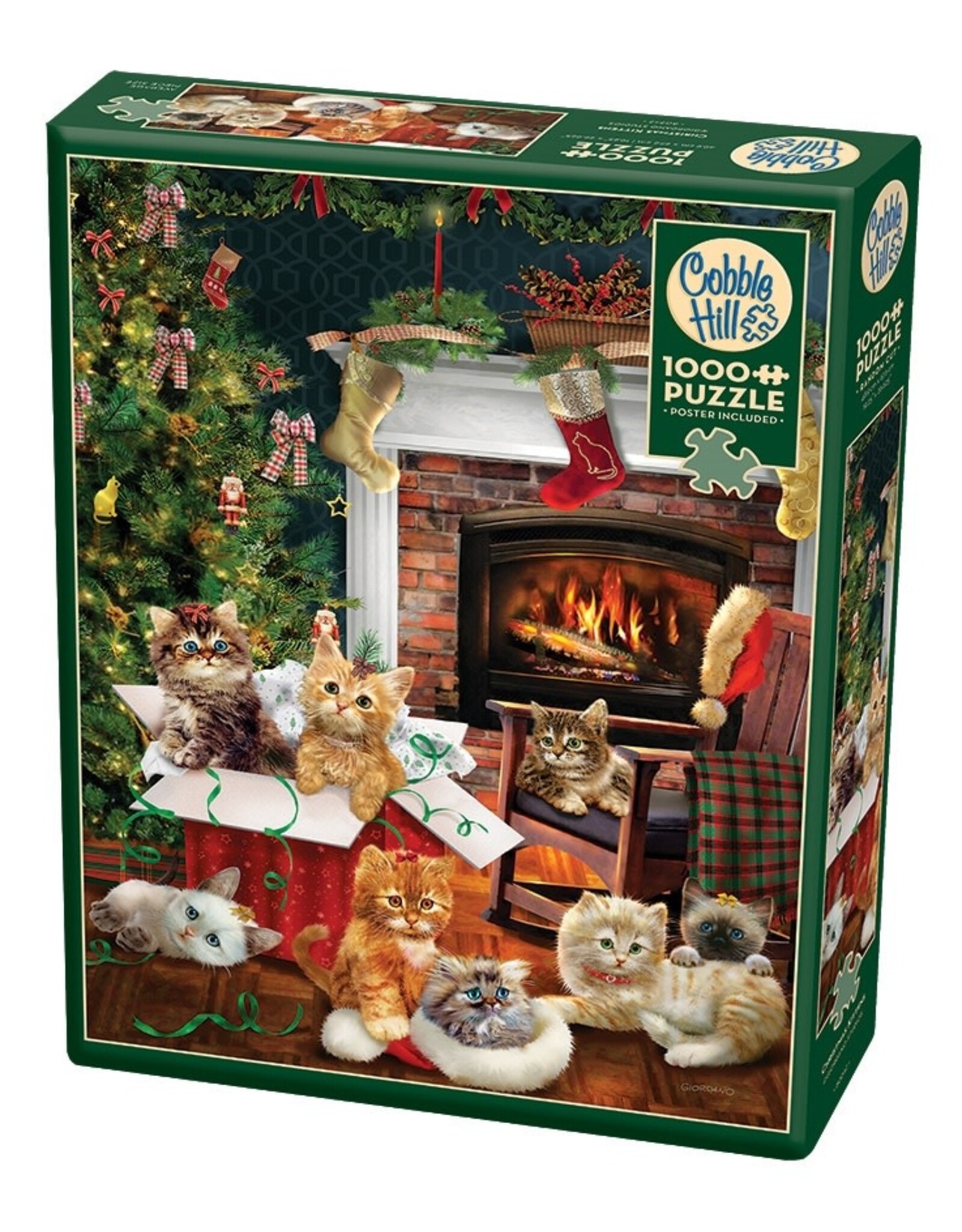 Cobble Hill Christmas Kittens 1000pc