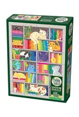 Cobble Hill Rainbow Cat Quilt 1000 pc