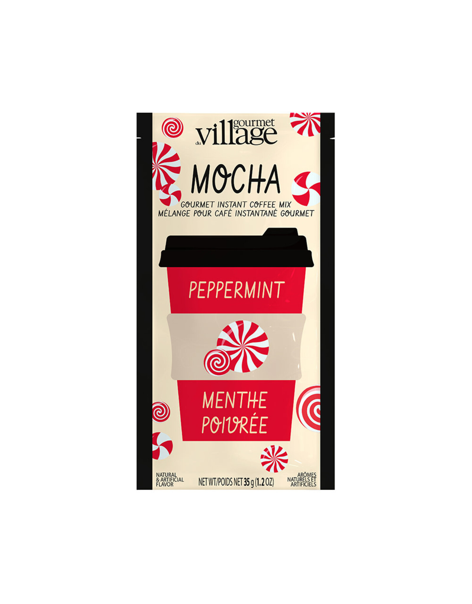 Gourmet Village Peppermint Mocha Instant Coffee