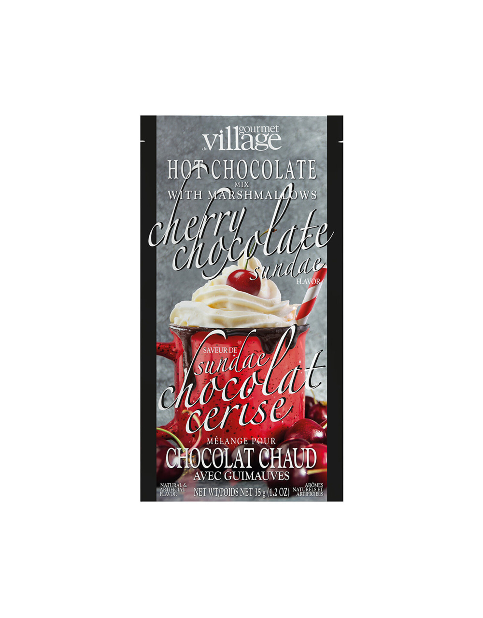 Gourmet Village Cherry Chocolate Sundae Hot Chocolate