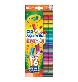 Crayola Pip-Squeaks Emoji Washable Stamper Markers 16 Count