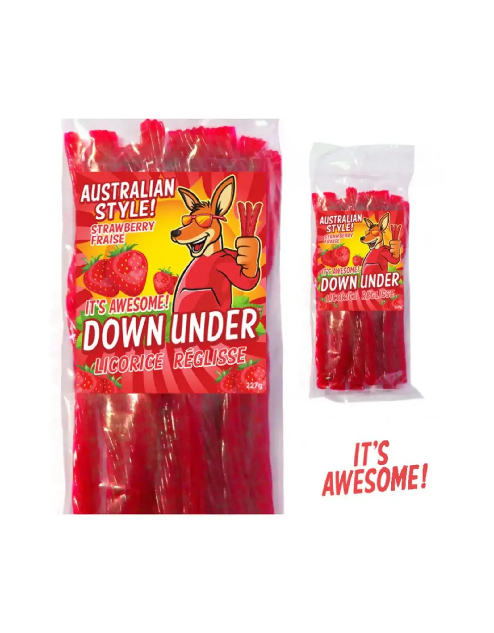 Down Under Licorice Strawberry 8oz