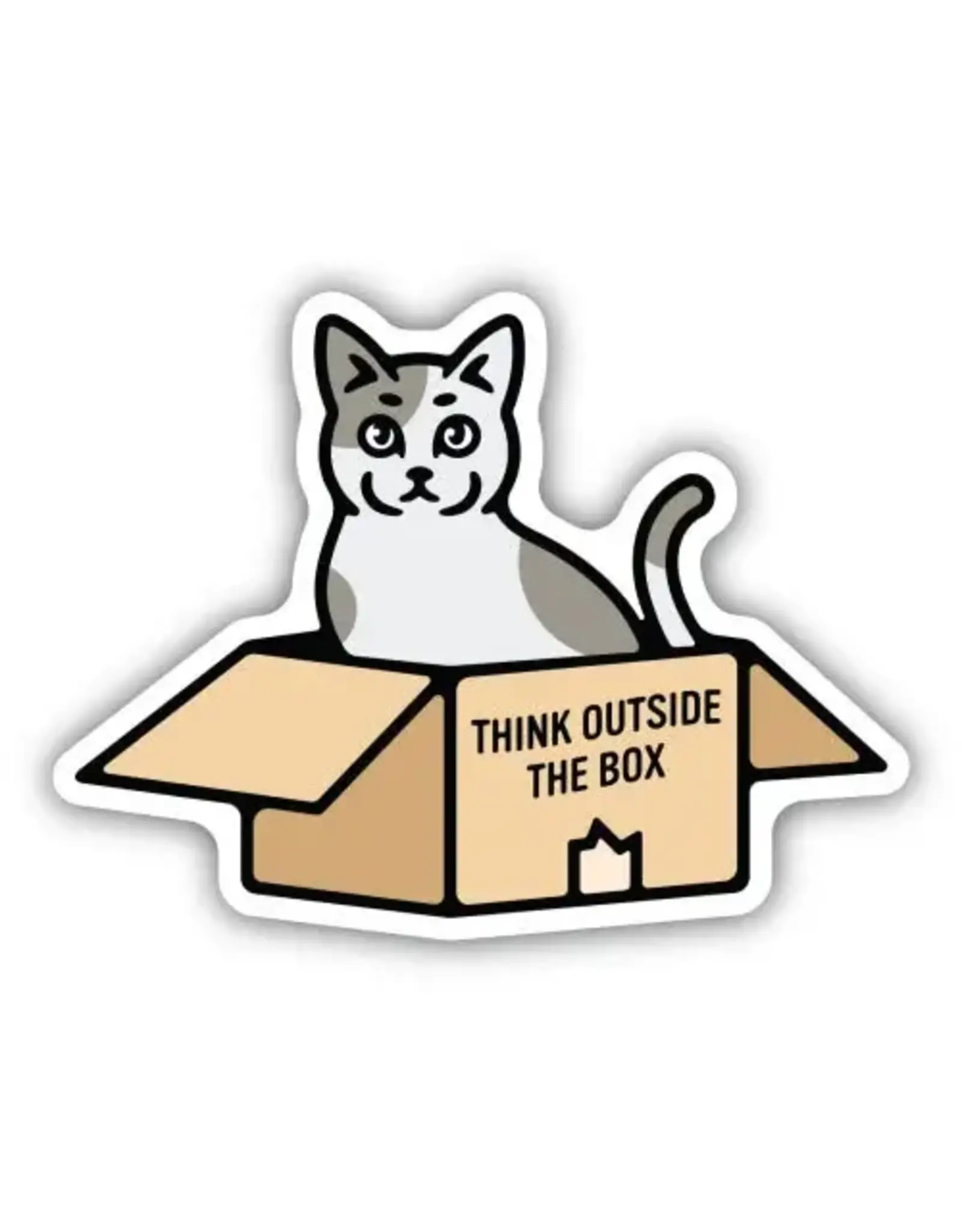 Stickers Northwest Think Outside The Box Cat Sticker