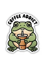 Stickers Northwest Coffee Addict Frog Sticker