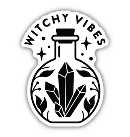 Pipsticks Witchy Vibes Crystal Jar Sticker