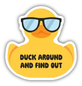 Stickers Northwest Duck Around With Sunglasses Sticker