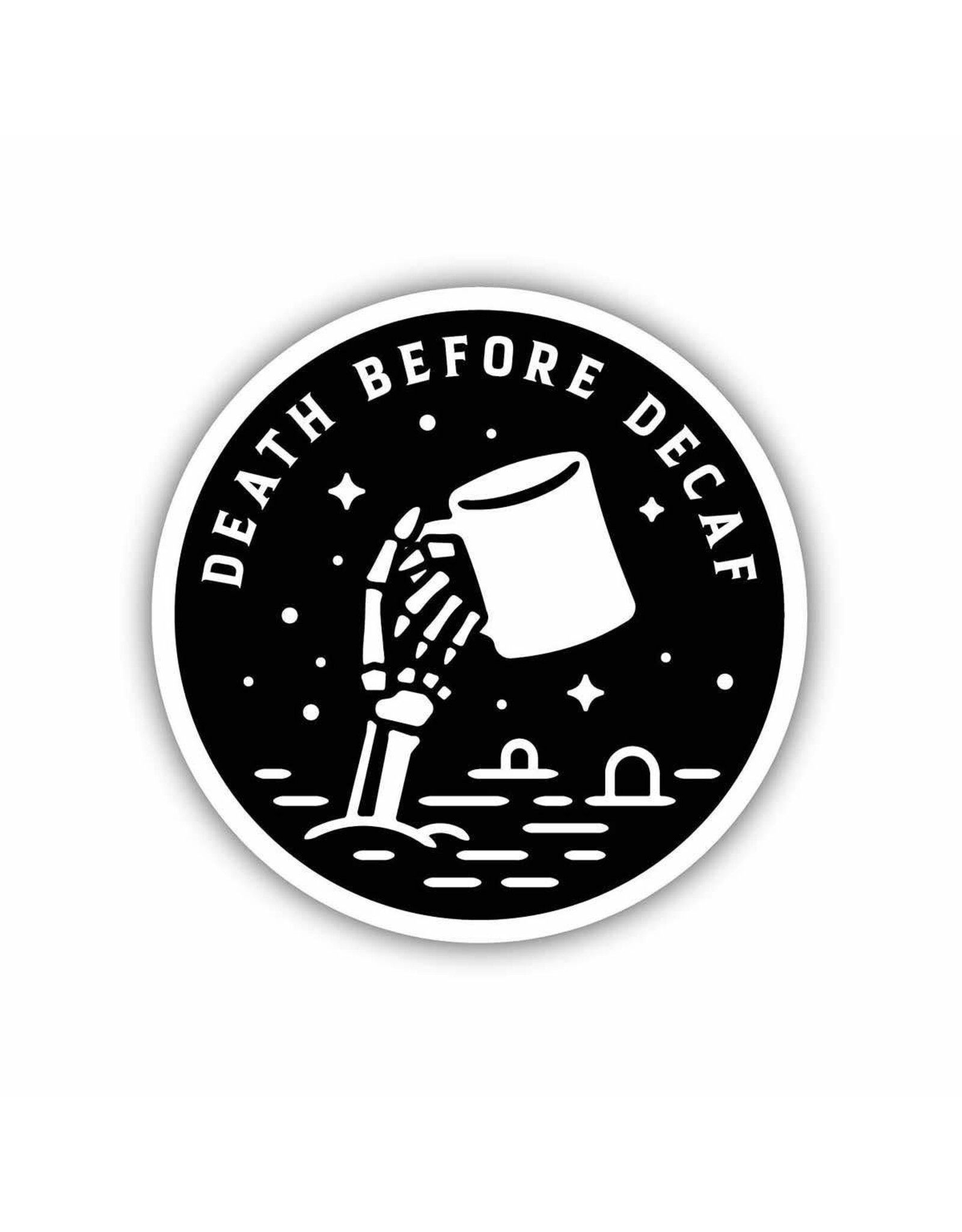 Stickers Northwest Death Before Decaf Sticker