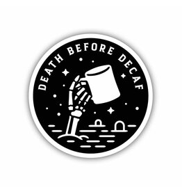 Stickers Northwest Death Before Decaf Sticker