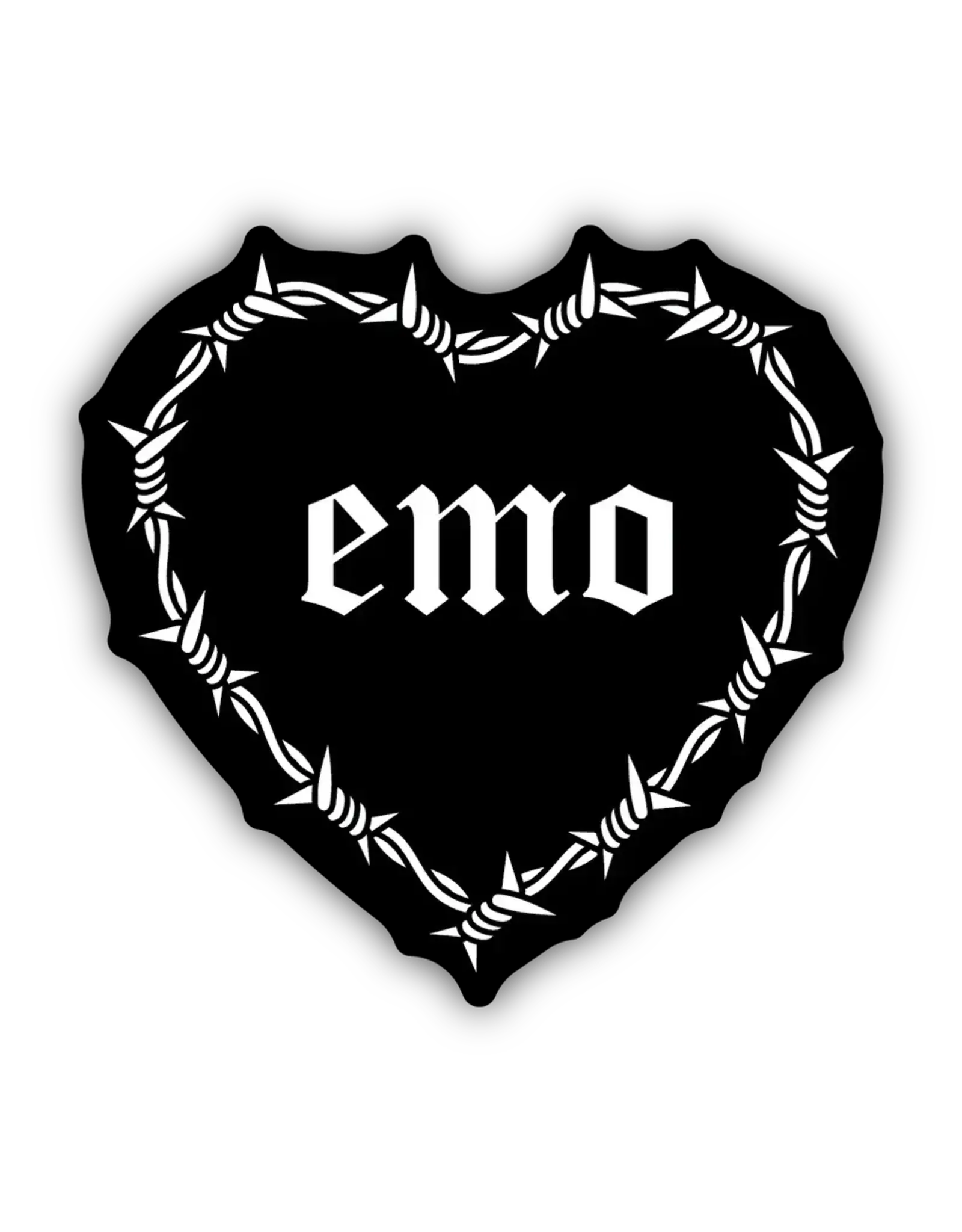 Stickers Northwest Emo Barbed Wire Heart Sticker