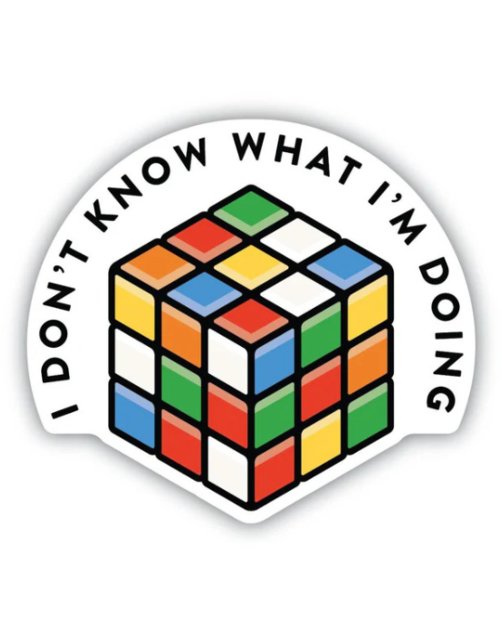 Stickers Northwest I Don't Know What I'm Doing Rubik's Cube Sticker