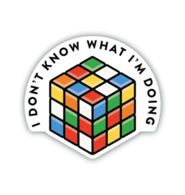 Stickers Northwest I Don't Know What I'm Doing Rubik's Cube Sticker
