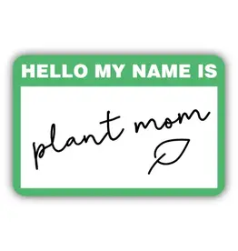 Stickers Northwest Plant Mom Name Tag Sticker