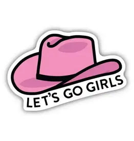 Stickers Northwest Lets Go Girls Pink Hat Sticker