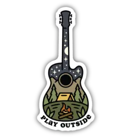 Stickers Northwest Play Outside Nature Guitar Sticker