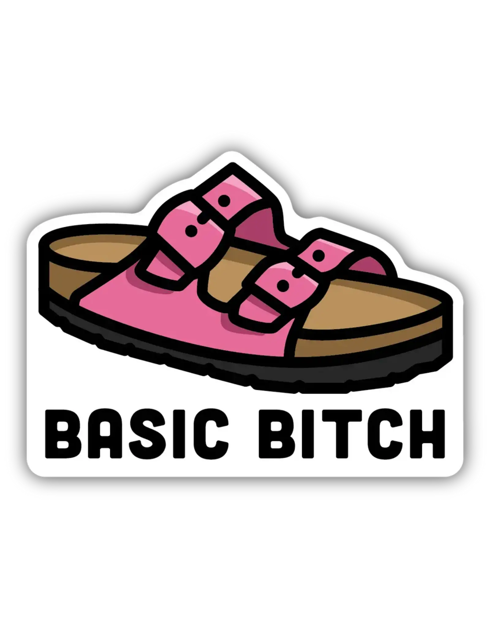 Stickers Northwest Basic Bitch Pink Sandal Sticker